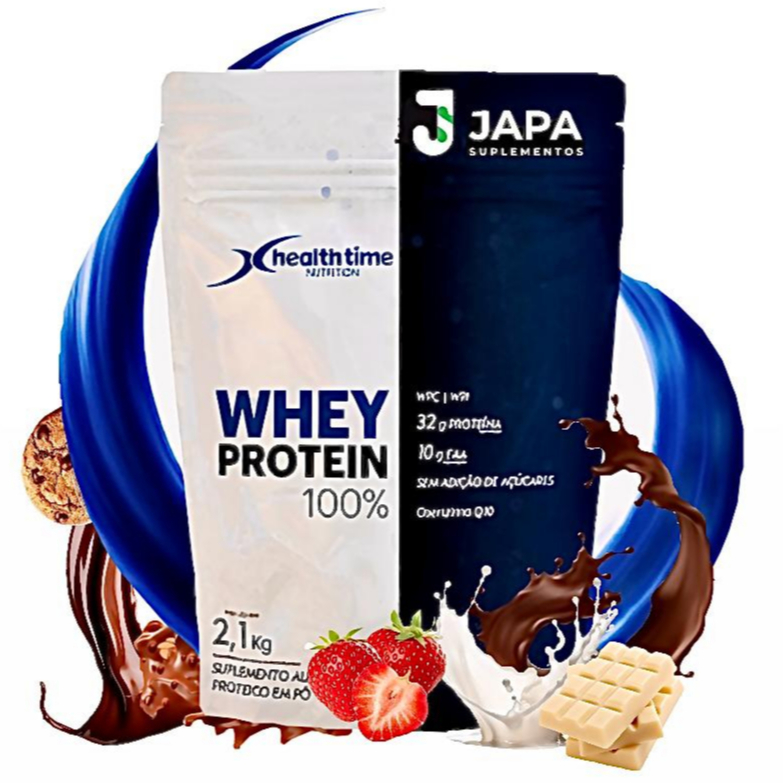 Whey Protein 100% Health Time Hardcore Refil 2,1kg Wpc Wpi