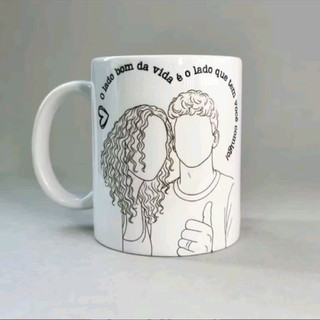 Caneca Line Art Personalizada - Caneca Dia dos namorados personalizada - Caneca Personalizada