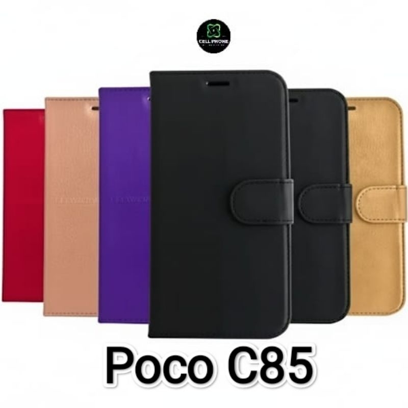 Capa Capinha Carteira Couro Flip Xiaomi Poco C85