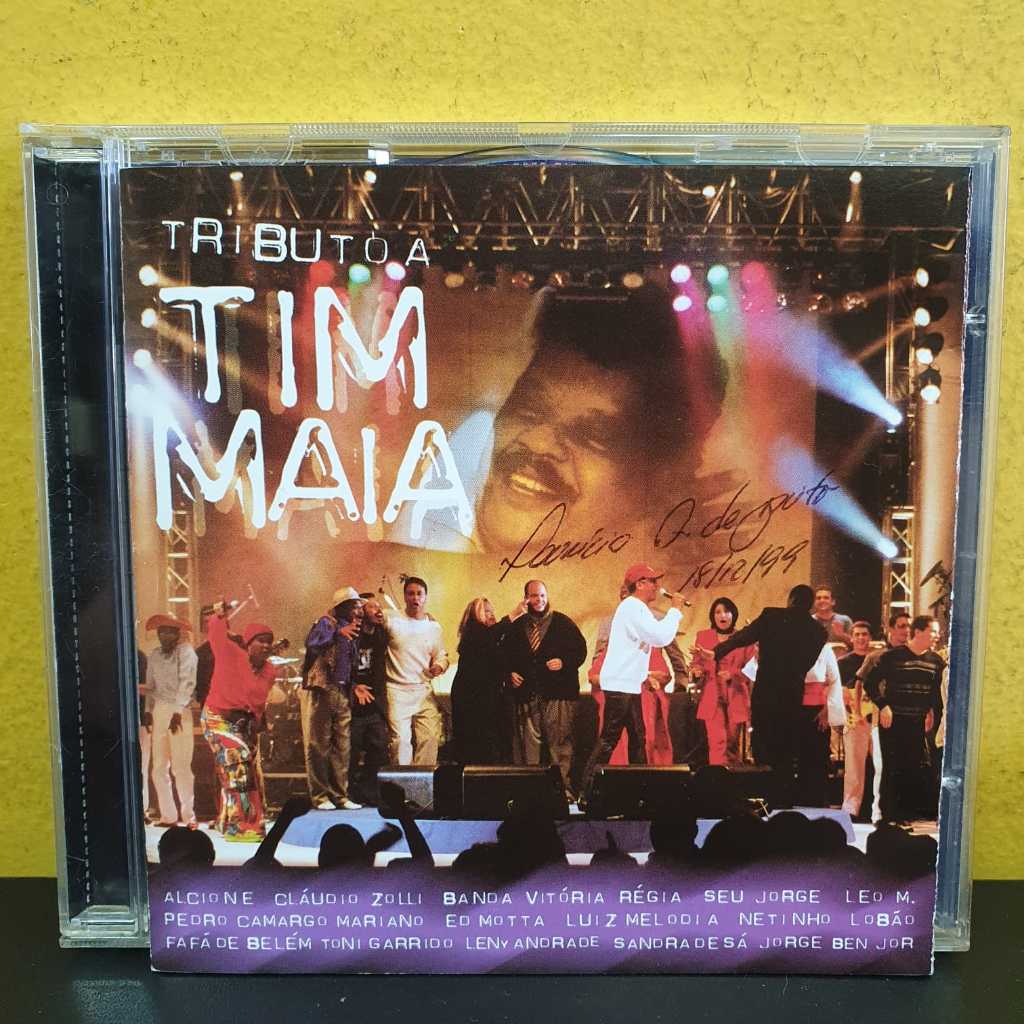 CD Tributo a Tim Maia - Alcione Netinho Fafá de Belém Ed Motta Lobão - Assinatura no Encarte