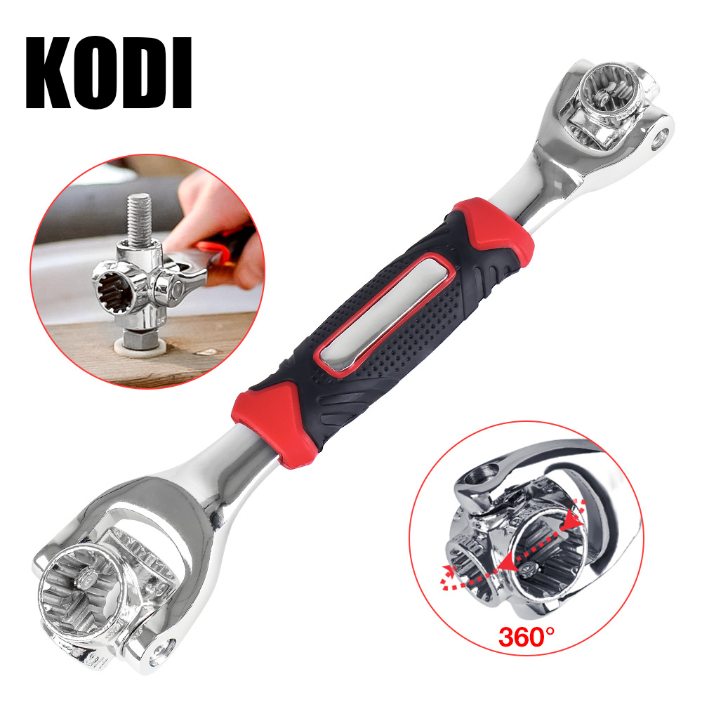 Chave Multifuncional Rotativa 360° 52 Em 1 Soquete Grifo Coroa Ferramenta Profissional F3