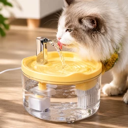 Fonte Para Gatos e Cães 1,5L Automática Bebedouro Purificador Circulação de Água Bivolt Com Filtro