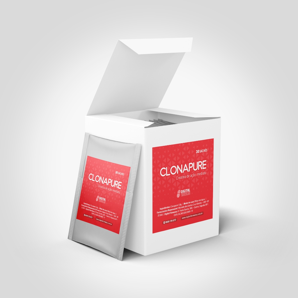 Clonapure Creatina De Efeito Imediato Mais Absorção E Energia - Envio Imediato