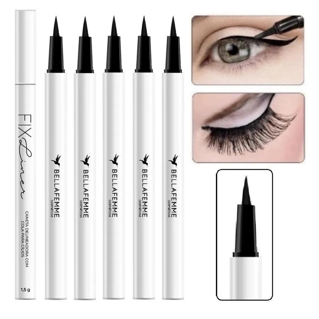 Delineador com Cola para Cílios Fix Liner Bella Femme BF10101 - WX Beleza