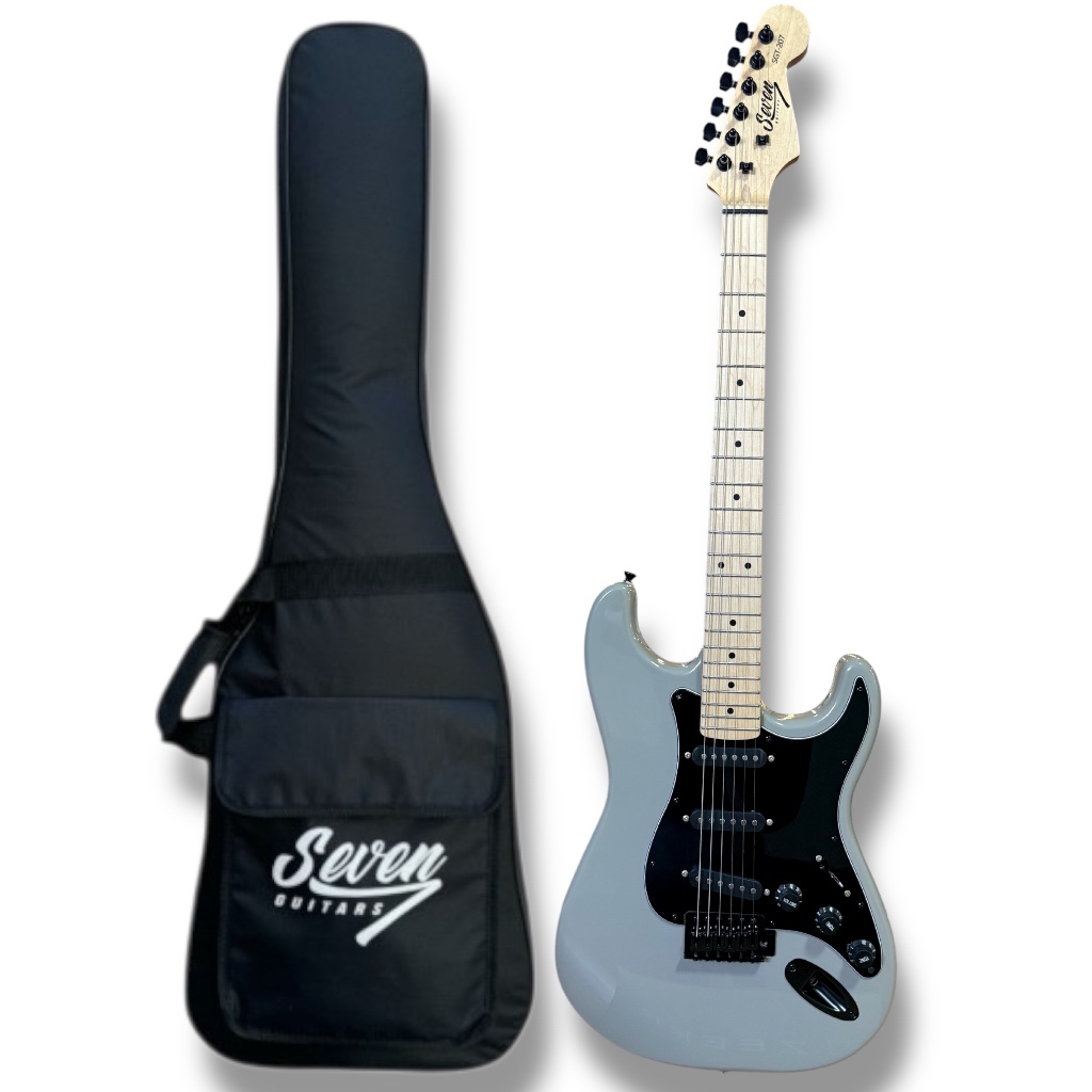 Guitarra Strato Seven Sgt-207 GR Grey Cinza C/ Bag