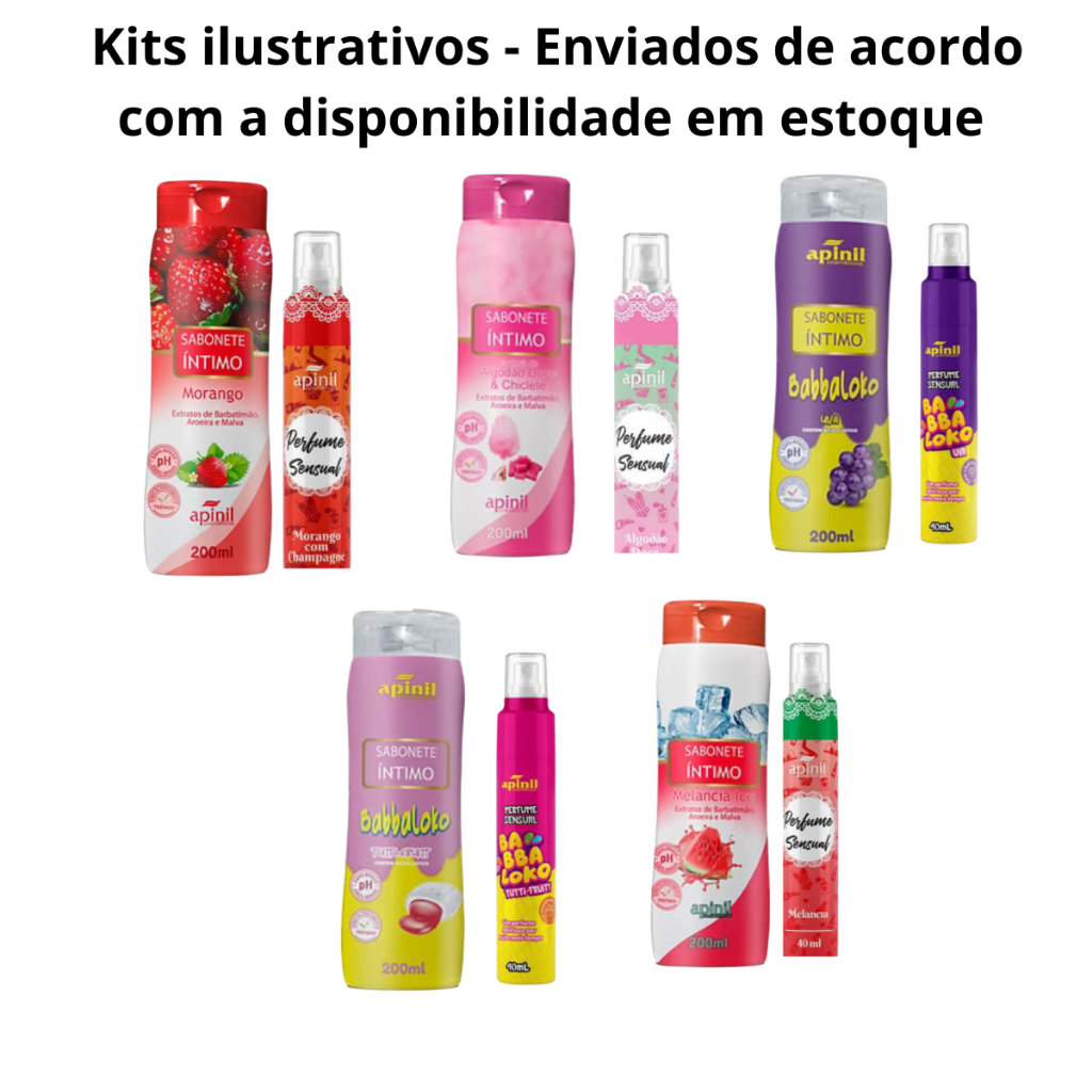 Kit Com 10 Unidades - 5 Sabonete Feminino + 5  Perfume Sensual Spray - Apinil