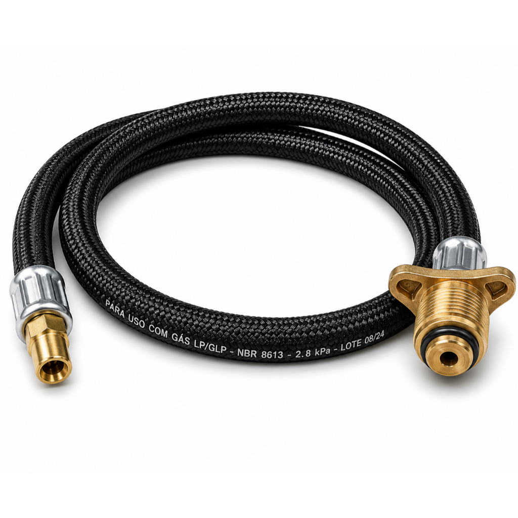 Mangueira Gás Mangote  P45 Botijao Industrial Pigtail Ultragas