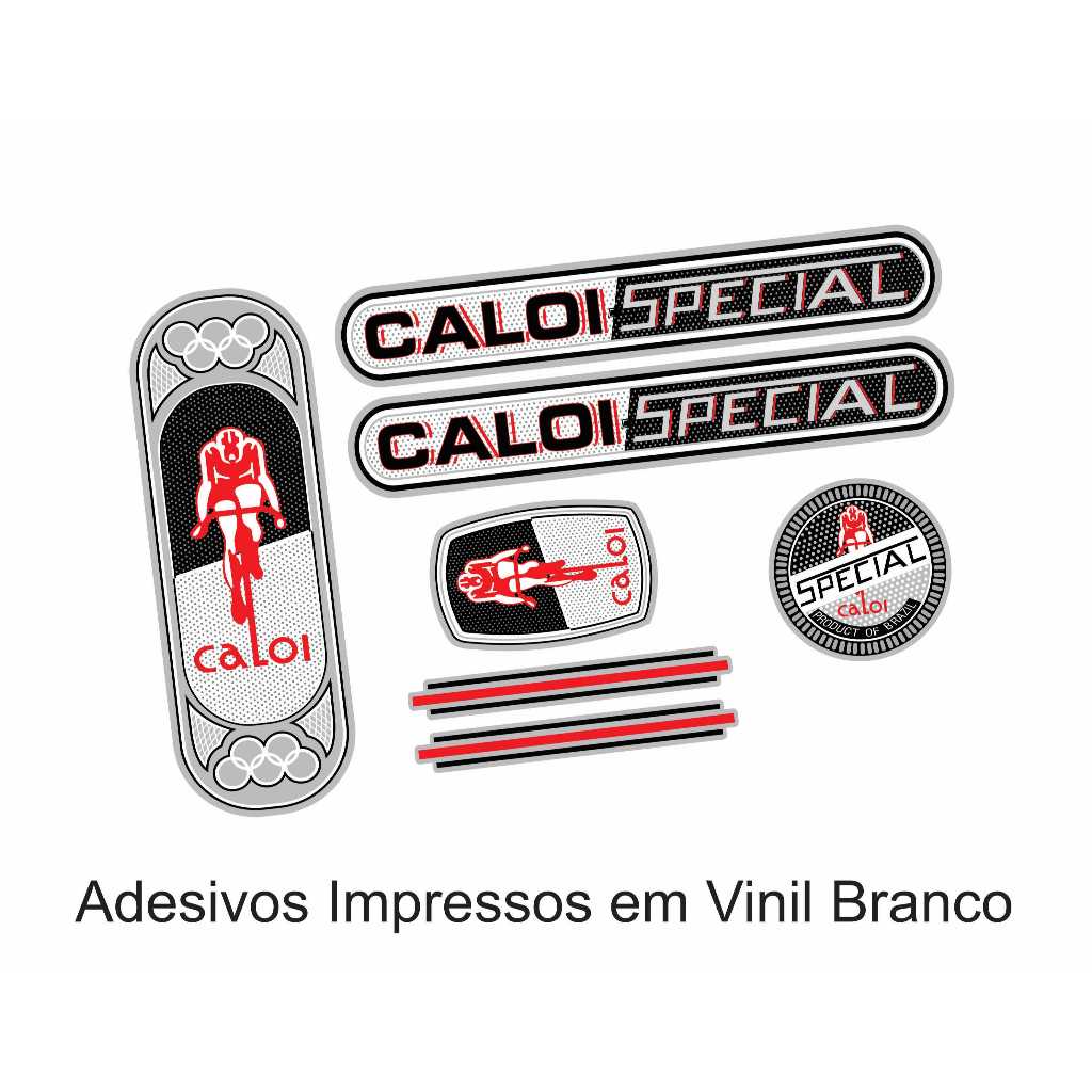 Kit Adesivos Bicicleta Caloi Berlineta Fittipaldi 1975 Prata