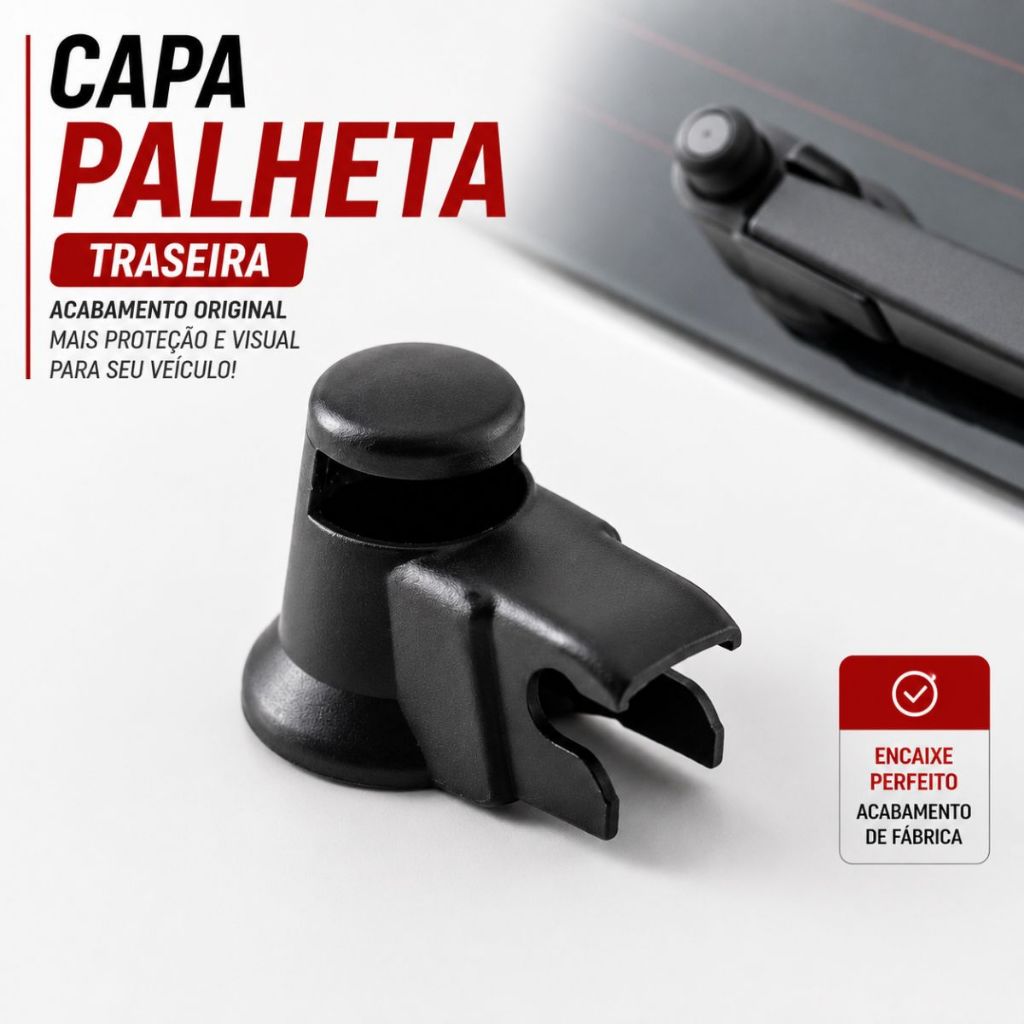 Capa Acabamento Braço Limpador Traseiro Gol Fox Polo Golf G4 G5 G6