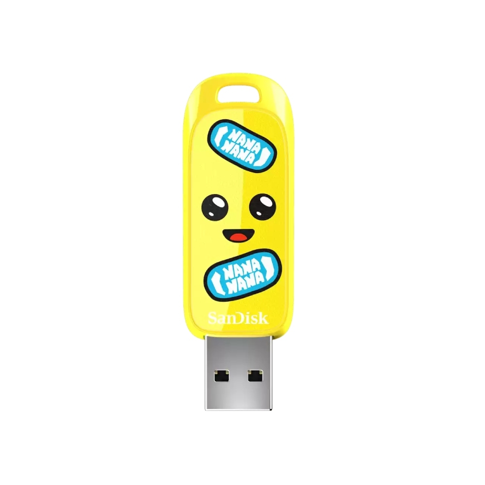 Pen Drive SanDisk Fortnite Peely Edition USB 3.2 128GB Amarelo - SDCZIF-128G-G46