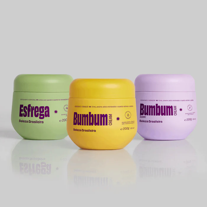 Kit Pele Renovada Bumbum Cream + Esfoliante e Bumbum Suave