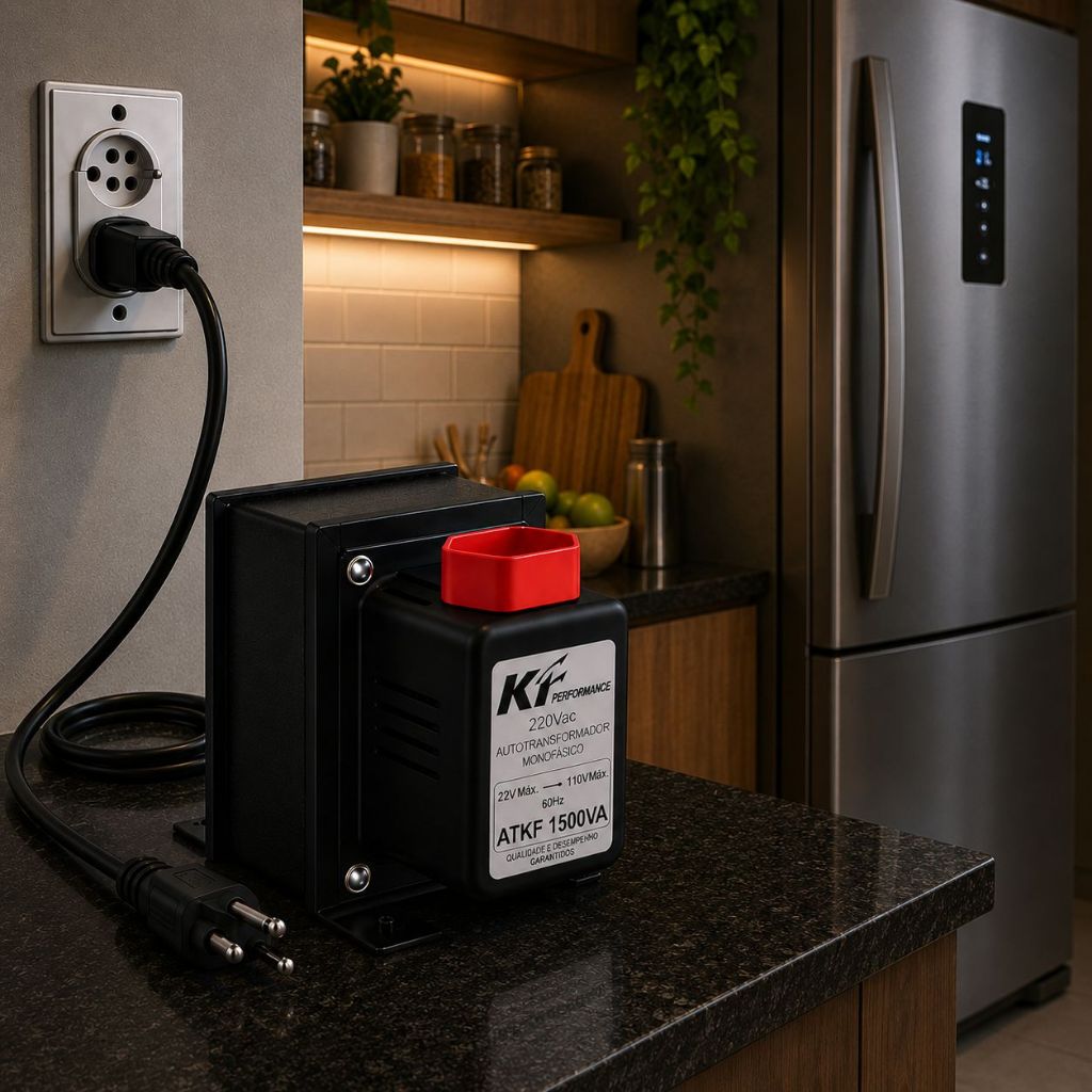 Auto Transformador 1500va Para Freezer Vertical Máquina de Lavar Makita Conversor Bivolt MIKA KF