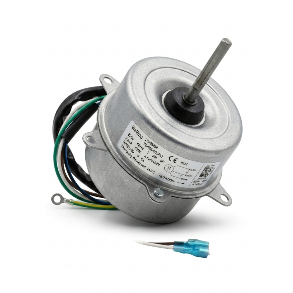 Motor Ventilador Condensadora Springer Midea Carrier 25906088 YDK65-6D 220V 18k A 30k BTUs