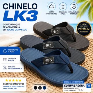 Chinelo Masculino Conforto Extremo Não Machuca Antiderrapante Leve Dia a Dia