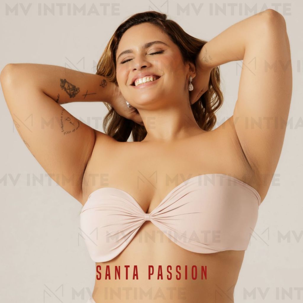 Sutiã Tomara que Caia PLUS SIZE com Bojo e Aro de Alta Sustentação Santa Passion