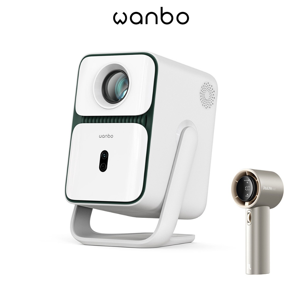 Projetor Mini Portatil Wanbo T2 Ultra Netflix Oficial Android TV 11.0 WiFi Bluetooth Correcao Automatica Cinema em Ca
