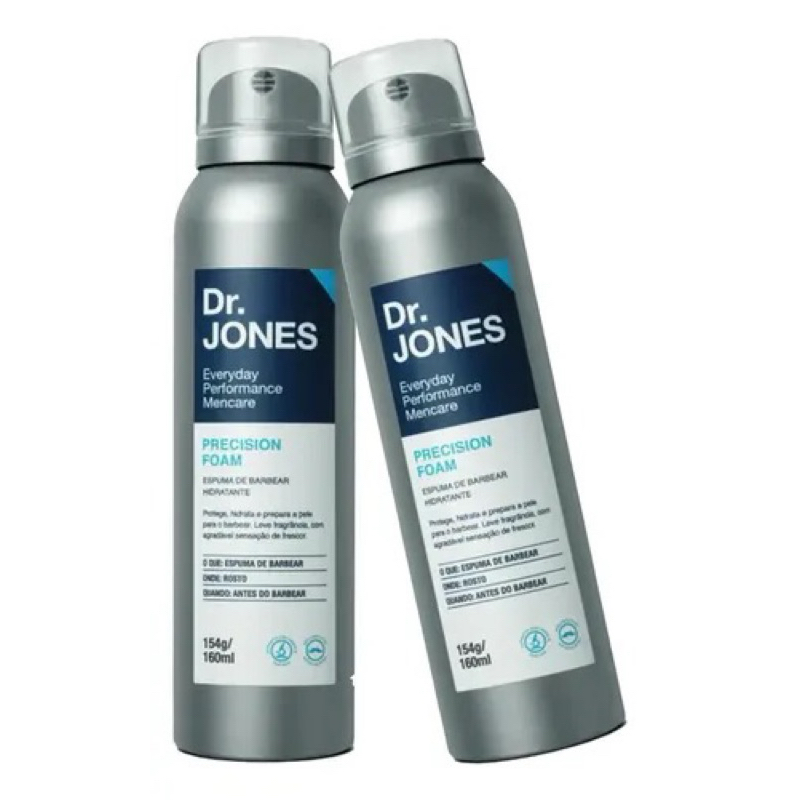 Kit 2 Espumas De Barbear Precision Foam Dr Jones 160ml