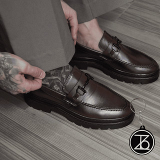 Sapato Social Mocassim Masculino Santorini Solado Costurado Elegante Oxford + Brinde Chaveiro Thézb Dia dos Pais
