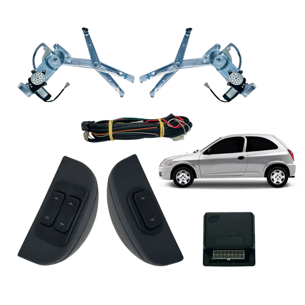 Kit Vidro Eletrico Celta 2 Portas 2001 A 2011 Sensorizado