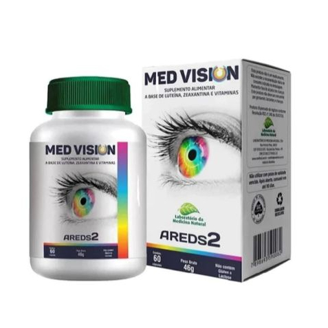 Suplemento Med Vision (Areds 2) Luteína, Zeaxantina e Vitaminas 60 Cápsulas