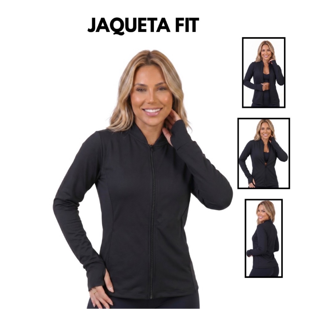 ￼Jaquetinha Feminina Casaquinho Esportivo tecido leve Praia - Proteção Solar UV50+ Tecnologia Dry Fit Academia Fitness
