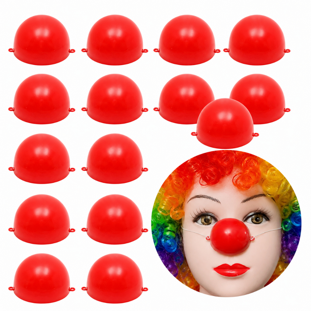 Brinsílios Nariz de Palhaço Vermelho Pacote C/15 Unidades