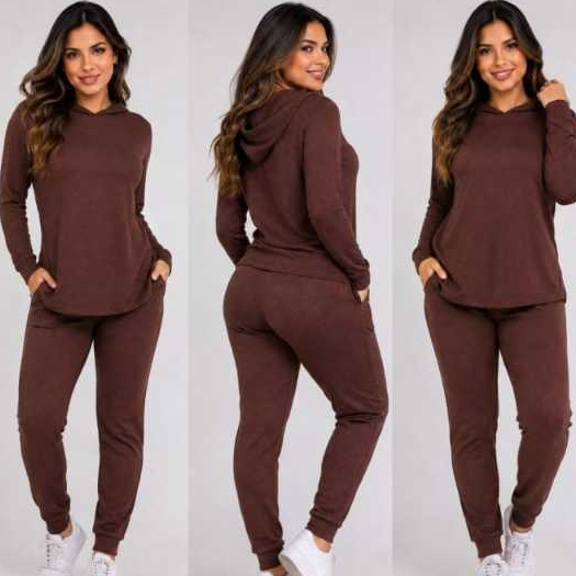 conjunto lanzinha calça e blusa manga longa com capuz