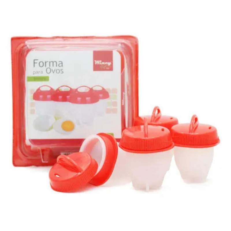 Forma De Silicone Cozinhar Ovo  4 Peças Wincy casa