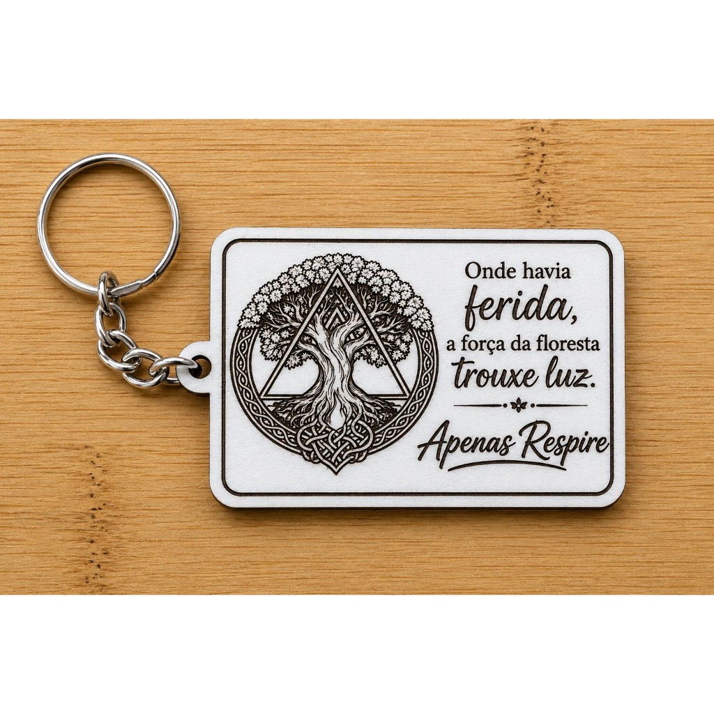 Kit de Chaveiros Árvore da Vida Frases Motivacionais MDF Personalizado Lembrancinha Evento Terapia