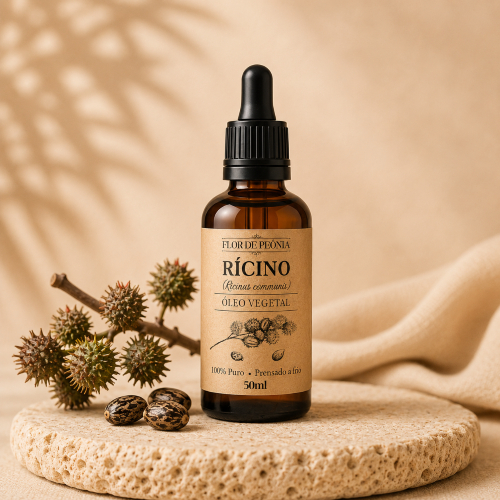 Óleo Vegetal de Rícino(Mamona) 100% Puro 50ml| Fortalece e Ajuda no Crescimento dos Fios