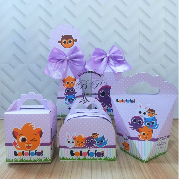 Kit Personalizados Bolofofos Menina / Lembrancinha / Aniversário