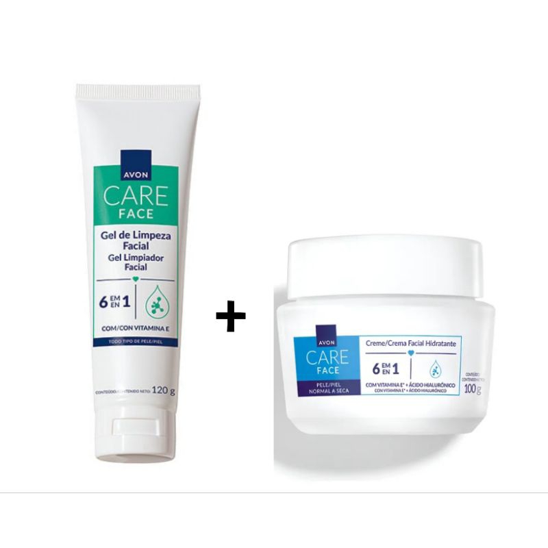 Kit Skincare Gel de Limpeza Facial + Hidratante Facial Avon Care