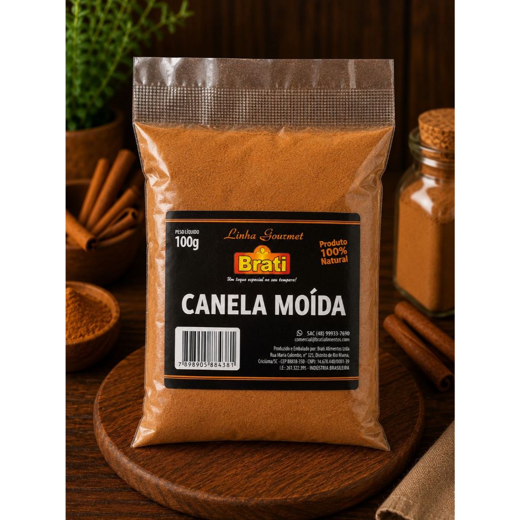 Canela em Pó | 100g | 250g | 500g | 1kg - Brati