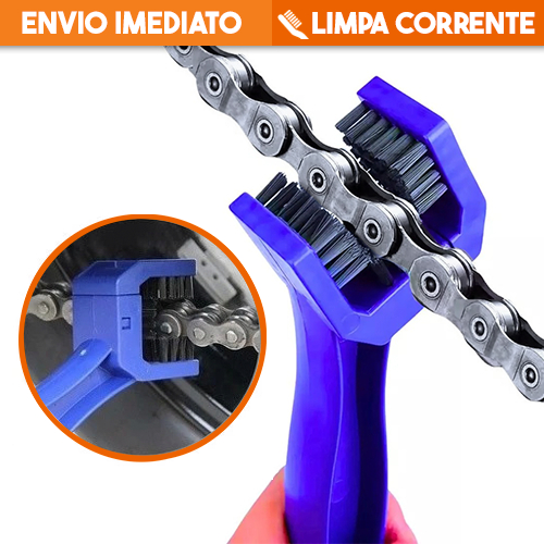 Escova Limpeza Corrente Transmissão Moto e Bike Universal Limpeza Prática