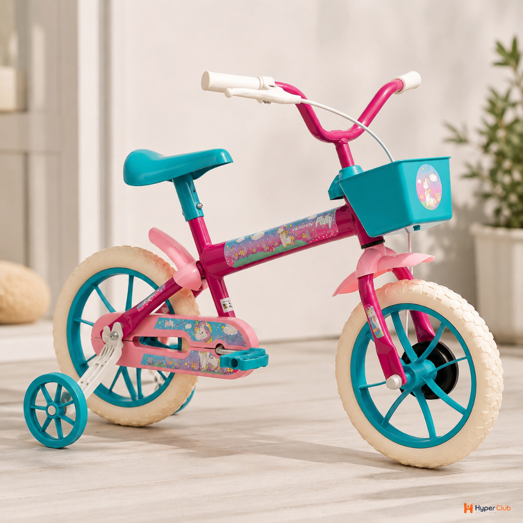 Bicicleta Verden Paty Pink Turquesa Aro 12 Infantil Treinamento Original