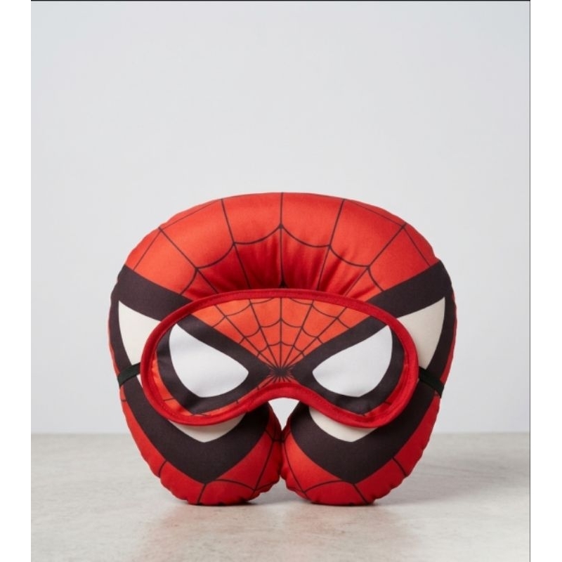 10/ 20/30 Kit soninho Almofada Pescoço e tapa olho personalizada  Homem aranha spider Man lembrancinha com nome