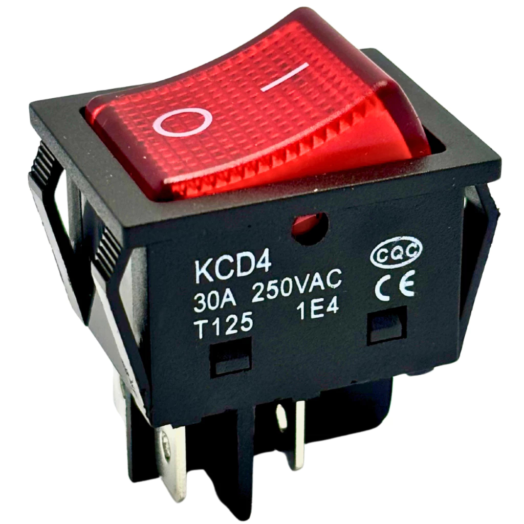 Chave Interruptor 4 Pinos 30a 2 Pólos para Maquina de solda e outros