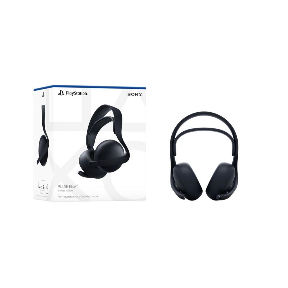 Headset Sem Fio Sony Pulse Elite Midnight Black Preto Preto