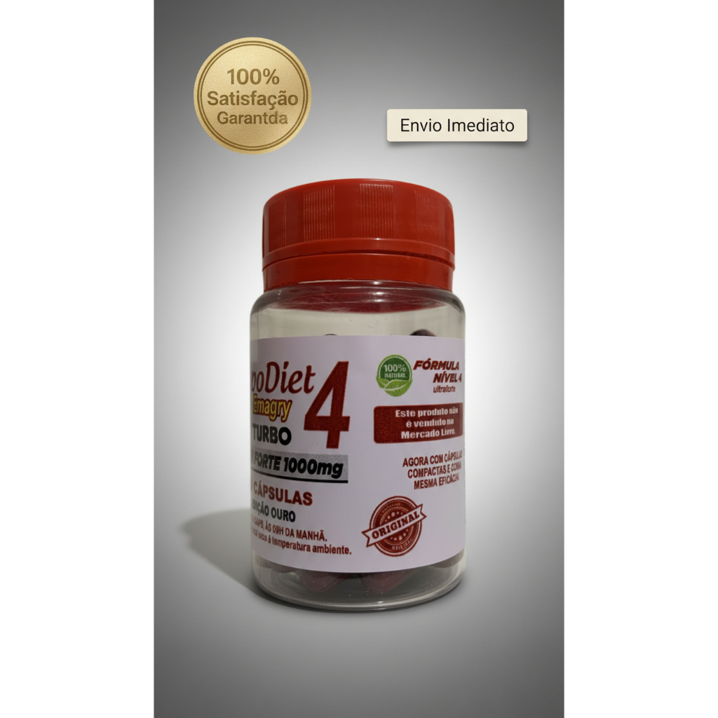Kit com 5 Nivel 4 emagry turbo - 40 capsulas