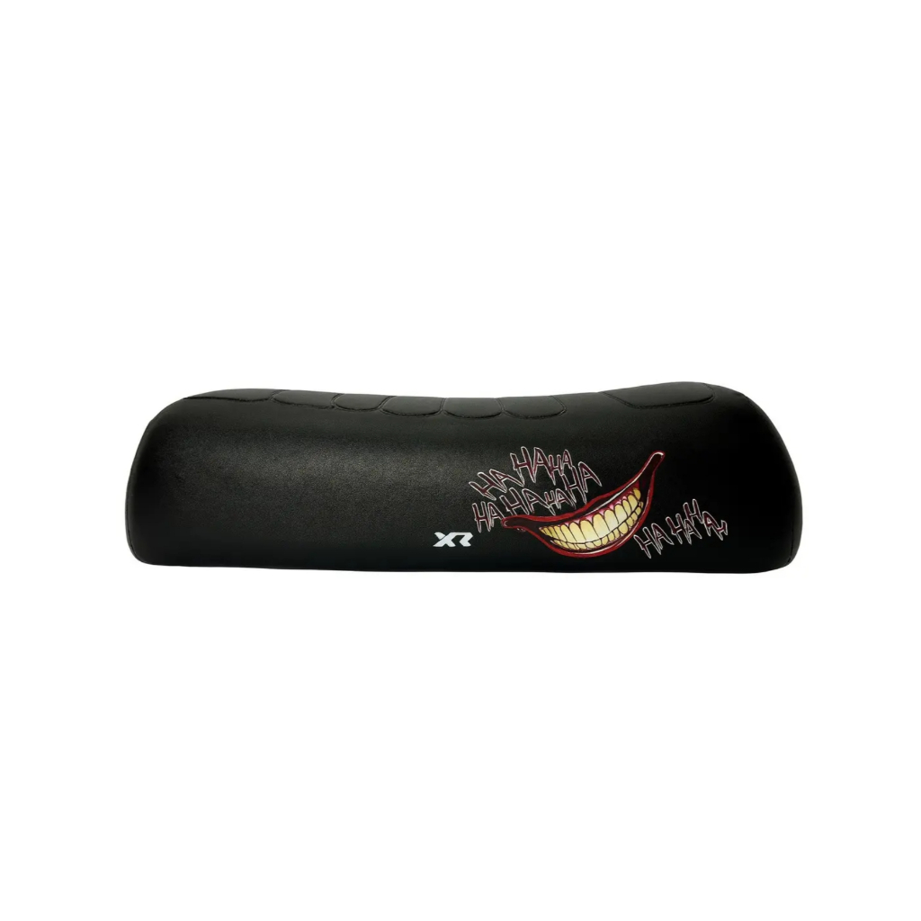 Banco XR Mobilete Caloi Com Rabeta Preto HAHAHA Joker Bagageiro para Bicicleta e Mobilete