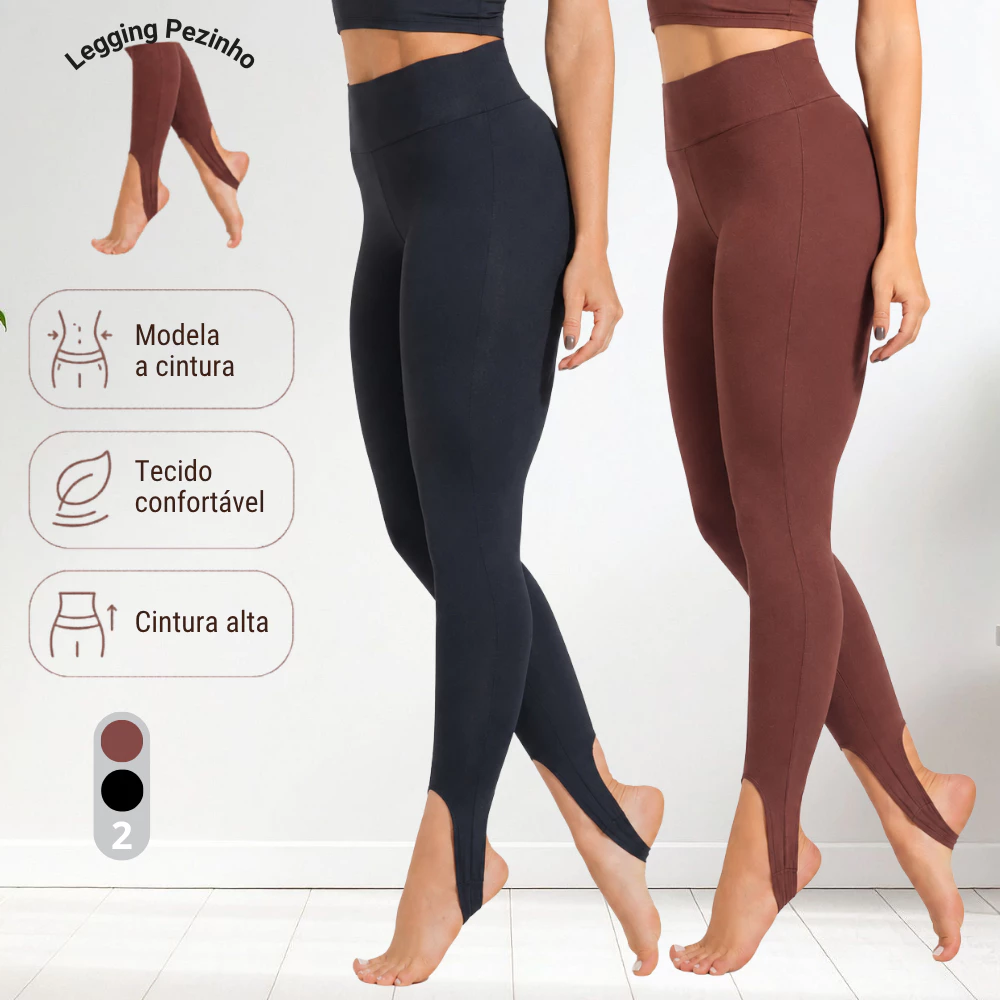 Calça Feminina Legging Fuseau Skinny de Pezinho Peluciada Zero Transparência Cintura Alta Grossa com Suplex — imagem 1