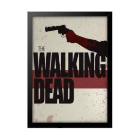 Quadro Decorativo Série Poster Zumbis The Walking Dead Quarto Sala Escritório
