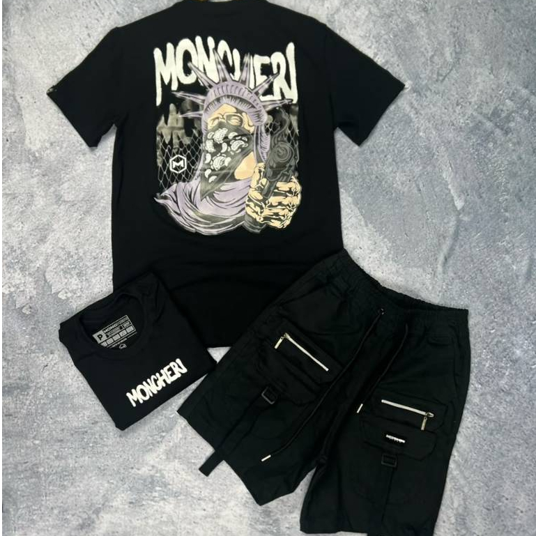 KIT SHORT CARGO PREMIUM COM BLUSA LONG LINE FIO 40.1 95% ALGODÃO 5% ELASTANO VÁRIAS OPÇÕES SÃO JOÃO