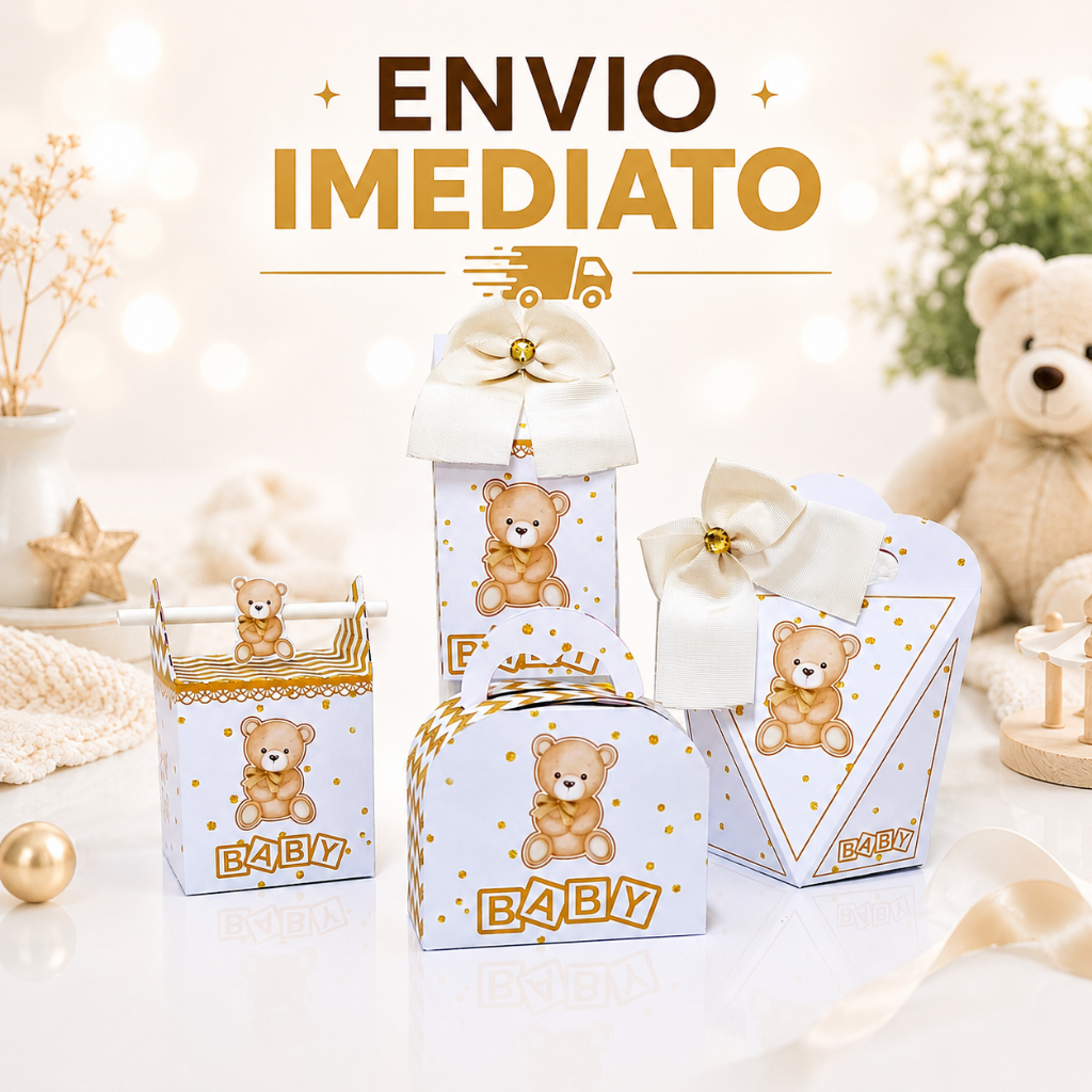 Kit Caixinhas Personalizadas CHÁ REVELAÇÃO Mimos Lembrancinhas para Festas PEGUE E MONTE Aniversários