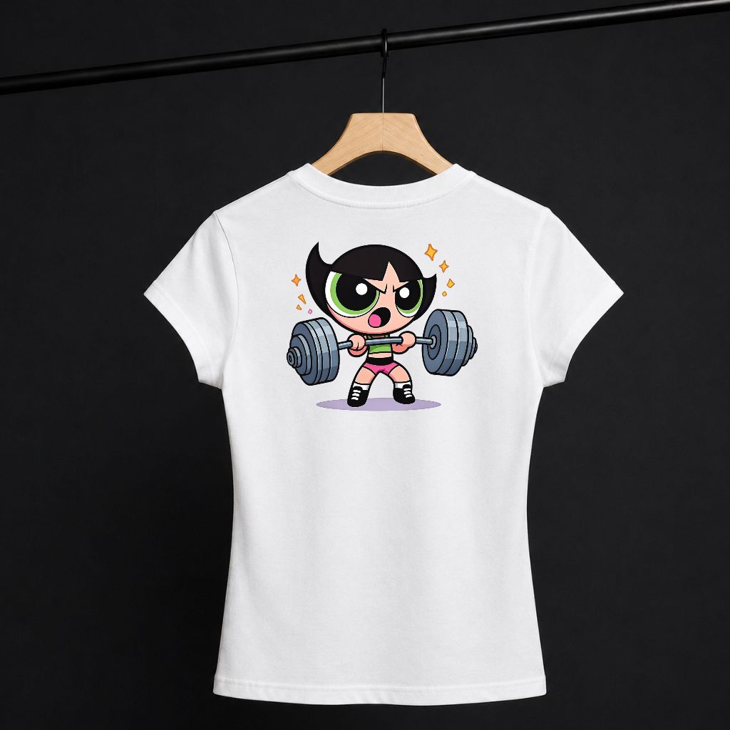 Camiseta Básica Feminina Estampada Docinho Desenho As Meninas Superpoderosas 100% Algodão Casual Premium