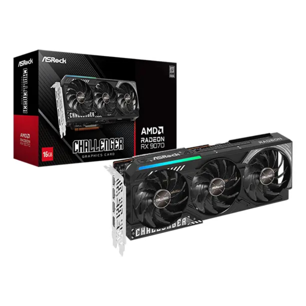 Placa de Vídeo Gpu Asrock Amd Radeon Rx 9070 Challenger 16Gb 256Bits 90-Ga5Nzz-00Uanf