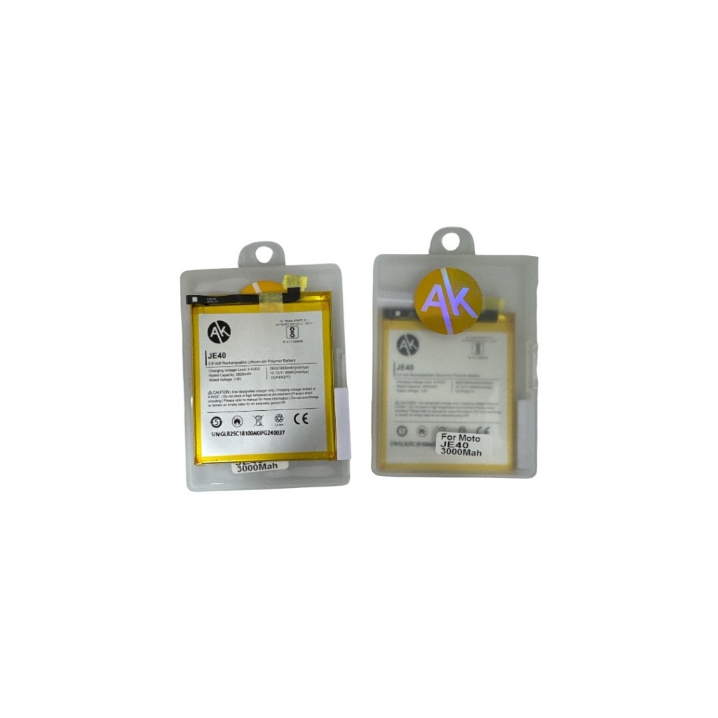 bateria JE40 3000MAH Para Celulares Compatível Com G7 PLAY MOTO ONE AK