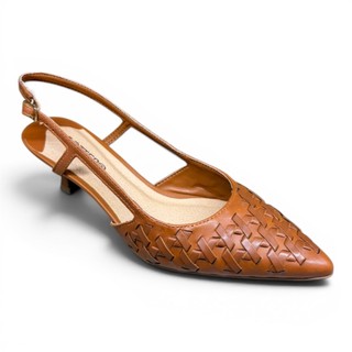 Scarpin Slingback Bottero 365411/377423 em Couro Bico Fino Original