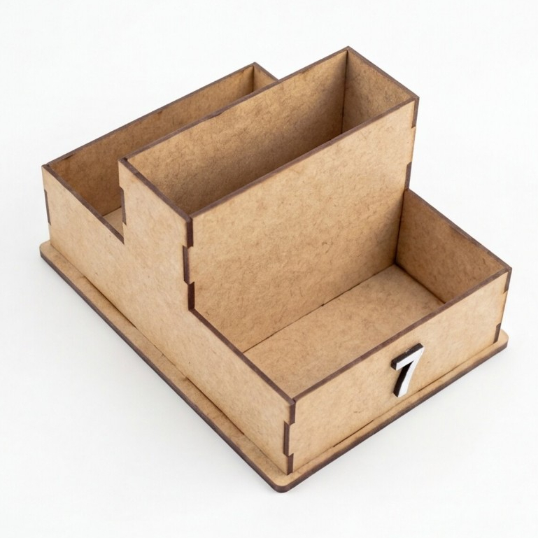 Kit 20 Porta Comanda Numerado em MDF com Divisórias Organizador de Mesa Restaurante Lanchonete
