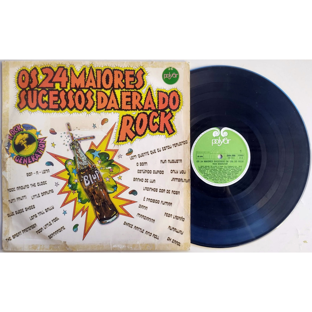 Disco de Vinil Lp Raul Seixas Rock Generation Os 24 Maiores Sucessos Da Era Do Rock 1973 Elvis Presley Paul Anka Raro